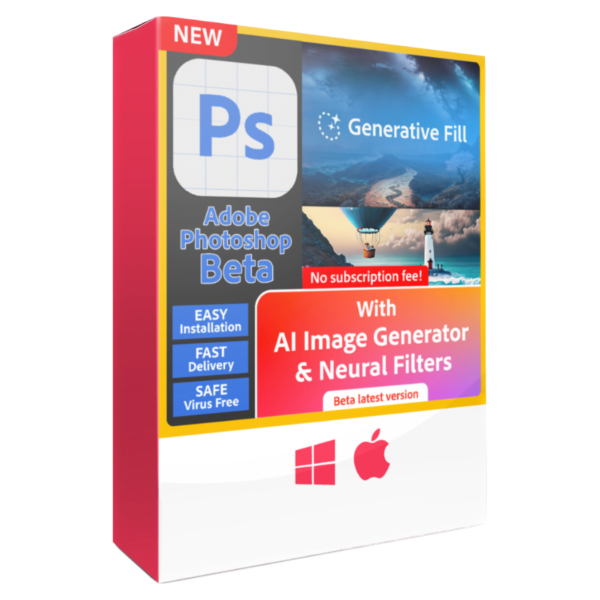 LATEST Photoshop (Beta) AI Image Generator Generative Fill AdObe Firefly AD PS 2023 Neur@I Filters | Windows and Mac
