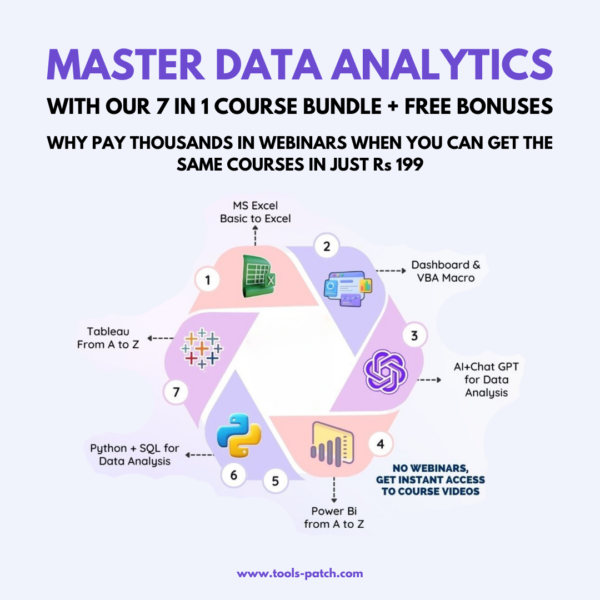 MASTER DATA ANALYTICS WITH OUR 7 IN 1 COURSE BUNDLE + FREE BONUSES
